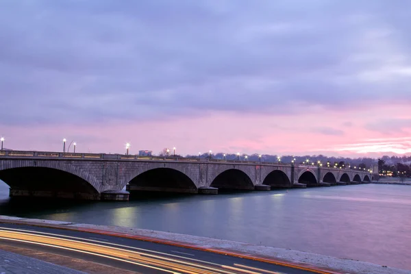 Memorial Bridge Waszyngtonie Usa — Zdjęcie stockowe
