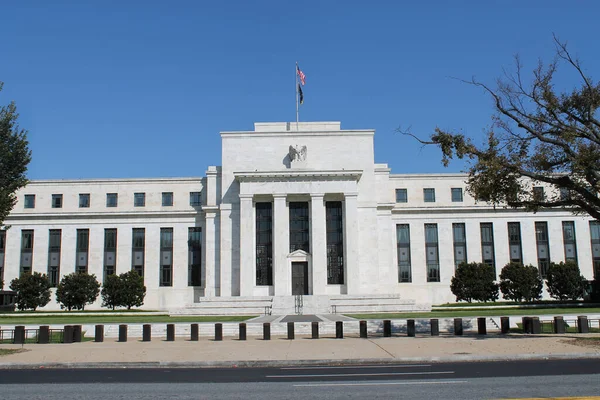 Federal Reserve Building Washingtonu Spojené Státy Americké Fed — Stock fotografie