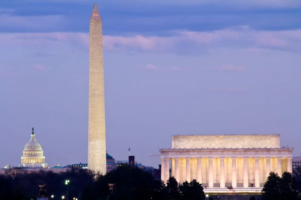 Lincoln Memorial Monument Capitol Building Washington — Stock Photo, Image