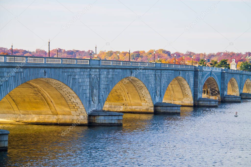 Memorial Bridge in Washington D C USA