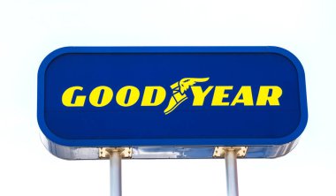 Ankara, Türkiye: Goodyear lastik dükkanı için imza verin. Goodyear Lastik ve Lastik Şirketi, ABD 'li lastik imalat şirketidir..