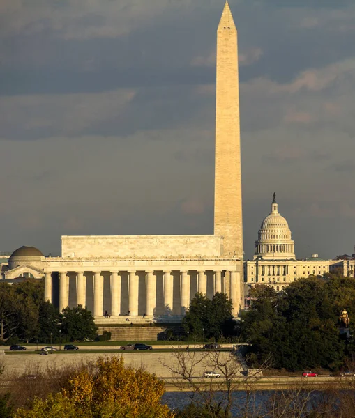 Lincoln Memorial Monument Capitol Building Washington — Stock Photo, Image