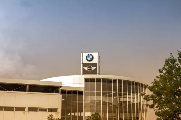 Nürnberg Deutschland Das Logo Der Marke Bmw Einem Autohaus Nürnberg — Stockfoto