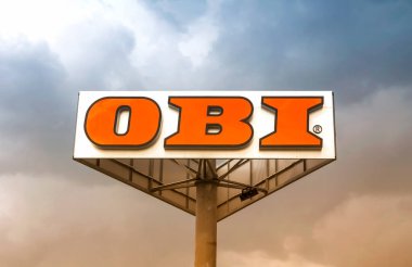 Schwabach, Germany : The OBI market in Frankfurt Main, Germany. Obi is the largest hardware and do-it-yourself retailer in Germany clipart