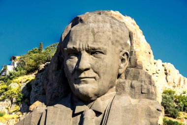 Statue of Ataturk, the founder of modern Turkey, Buca clipart