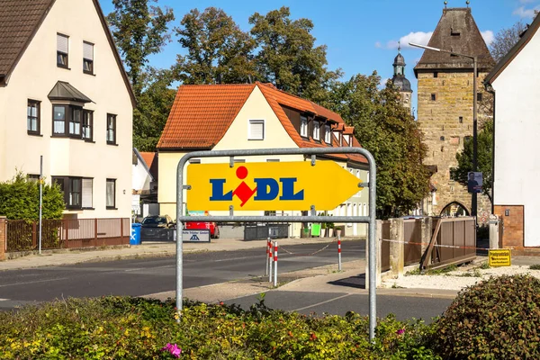 Altdorf Bei Nuremberg Alemania Sep 2018 Lidl Supermarket Chain Sign — Foto de Stock