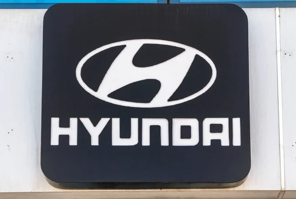 Hyundai Motor Company Dealership Hyundai Jihokorejský Nadnárodní Výrobce Automobilů — Stock fotografie