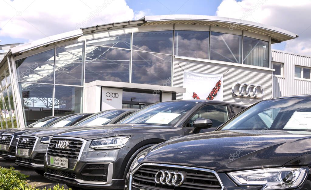 Furth, Germany : Audi's auto dealerships, Audi is a German automobile manufacturer that designs, engineers, produces, markets and distributes luxury automobiles
