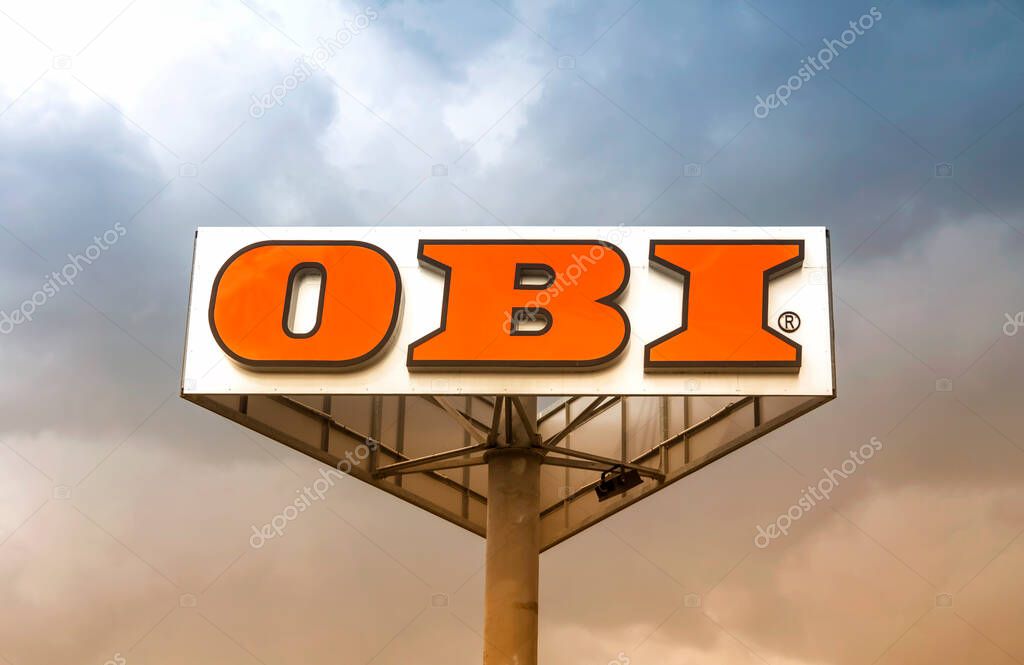 Schwabach, Germany : The OBI market in Frankfurt Main, Germany. Obi is the largest hardware and do-it-yourself retailer in Germany