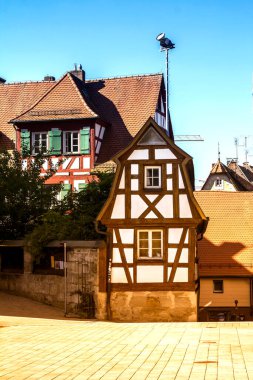 Altdorf bei Nuremberg - 8 SEP 2018 ünlü ortaçağ kasabası, Bavyera, Almanya
