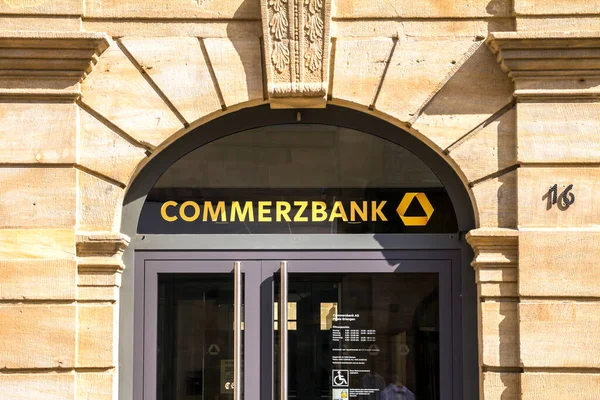 Erlangen Commerzbank Filiale Die Commerzbank Ist Eine Der Größten Banken — Stockfoto