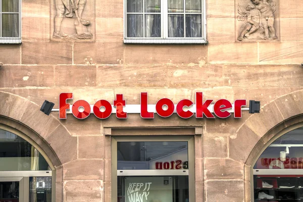 Nurnberg Alemania Foot Locker Storefront Altstadt Nuremberg Foot Locker Retail — Foto de Stock