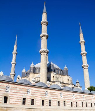 Hindi, Edirne, Selimiye Camii. Mimar Sinan tarafından 1575 yılında inşa edilen Selimiye Camii 'nin UNESCO Dünya Mirası Alanı.