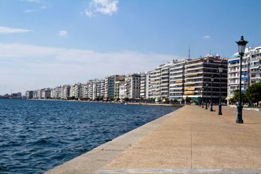 Makedonya 'nın Kuzey Yunanistan eyaletinin başkenti Selanik' in kent manzarası