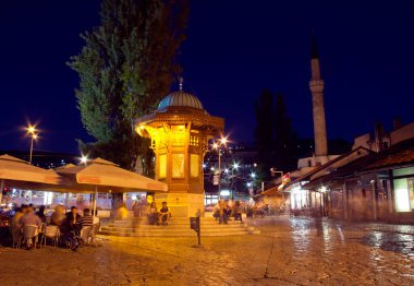 Saraybosna, eski şehir, tarihi çeşme