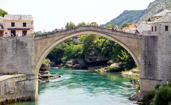 Старый Мост Мостар Босния Герцеговина — стоковое фото
