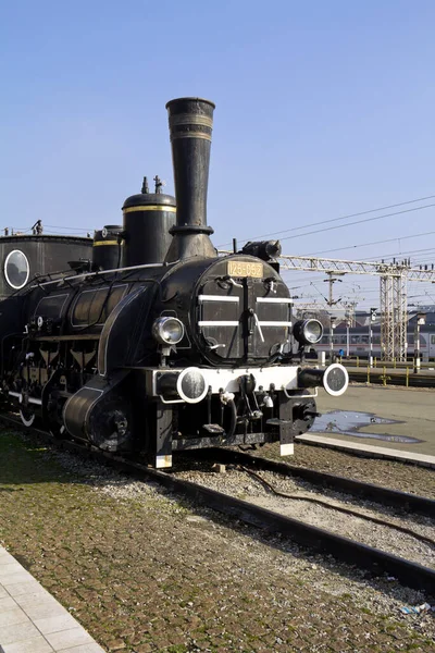 Treno Vapore Nero Vintage — Foto Stock