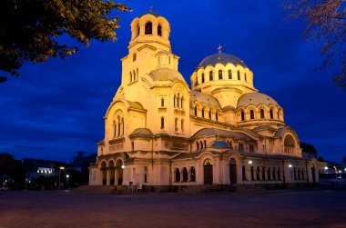 Bulgaristan 'ın başkenti Sofya' daki Alexander Nevski Katedrali