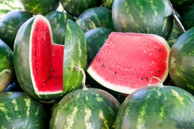 Olgun ve sulu karpuz.