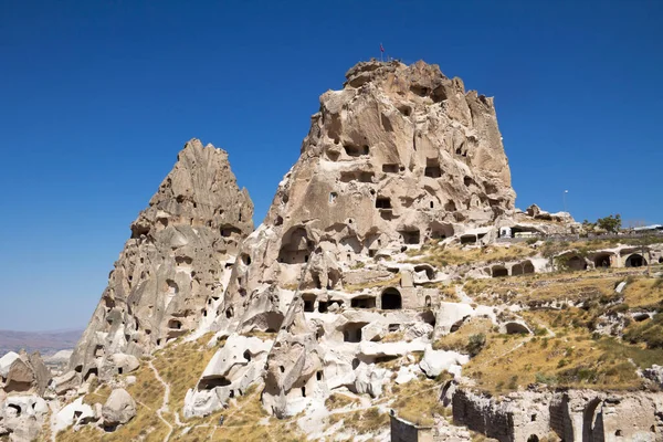 Cave Houses Goreme Cappfucia Turkey — стоковое фото