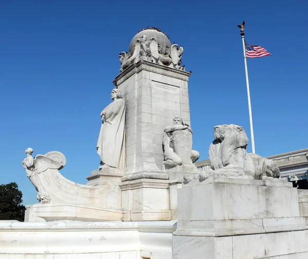 Union Stasyonundaki Columbus Anıtı — Stok fotoğraf