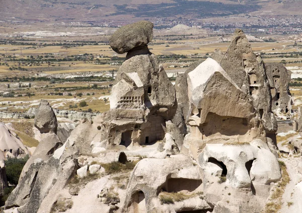 Capadócia Caverna Casa Feita Rocha Turquia — Fotografia de Stock