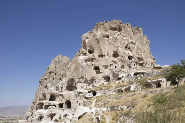 Uchisar Casas Cueva Capadocia Turquía Central — Foto de Stock