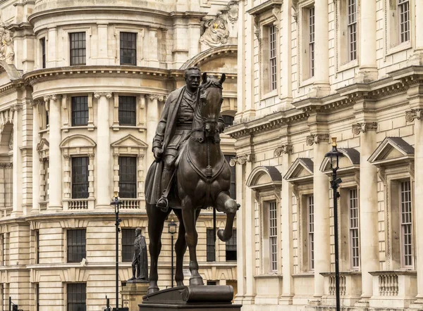 London England Bronze Statue Earl Haig Historical City Centre — Stock Photo, Image