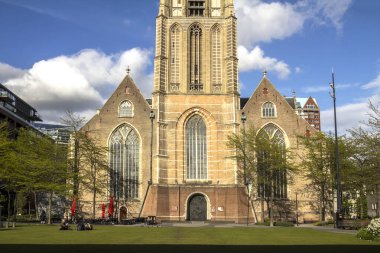 Rotterdam, NETHERLANDS: St. Lawrence Kilisesi (Grote of Sint-Laurenskerk, 1449 - 1525) - Rotterdam şehir merkezindeki Protestan kilisesi. Rotterdam şehrinin tek kalıntısı.