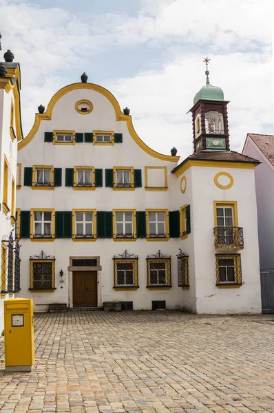 Zegar Słoneczny Heckelhaus Allersberg Franconian Lakeland Środkowa Frankonia Bawaria Niemcy — Zdjęcie stockowe