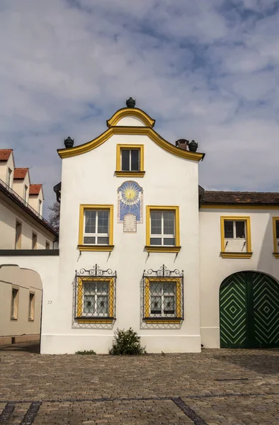 Reloj Sol Heckelhaus Allersberg Franconian Lakeland Middle Franconia Bavaria Alemania —  Fotos de Stock