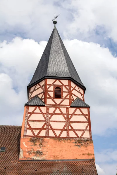 Toren Van Kerk Allerheiligen Allersberg Beieren Duitsland — Stockfoto