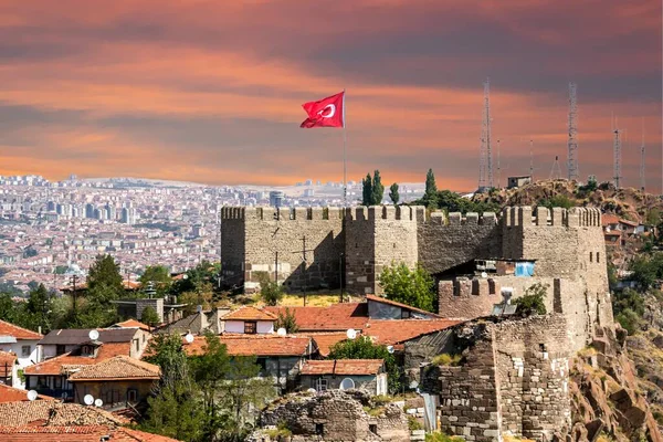 Ankara Burg Ankara Hauptstadt Der Türkei — Stockfoto