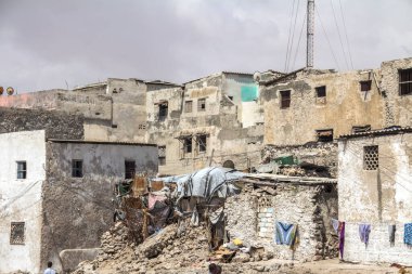 MOGADISHU, SOMALIA 2014: Mogadishu, Mogadişu 'nun görünüşü Somali' nin başkentidir.