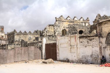 MOGADISHU, SOMALIA 2014: Mogadishu, Mogadişu 'nun görünüşü Somali' nin başkentidir.