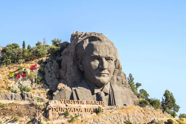 Estátua Ataturk Fundador Turquia Moderna — Fotografia de Stock