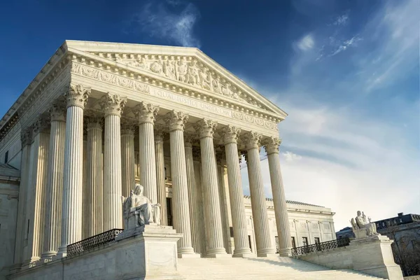 Budynek Sądu Najwyższego Stanów Zjednoczonych Waszyngtonie Usa — Zdjęcie stockowe