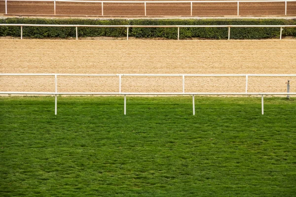 Horse Racecourse Rails Track — Stock Photo, Image