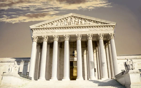 Budynek Sądu Najwyższego Stanów Zjednoczonych Waszyngtonie Usa — Zdjęcie stockowe