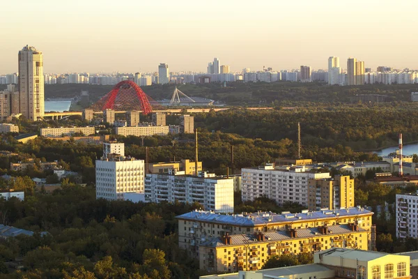 View of Moscow with high-rise buildings — Stock Photo, Image