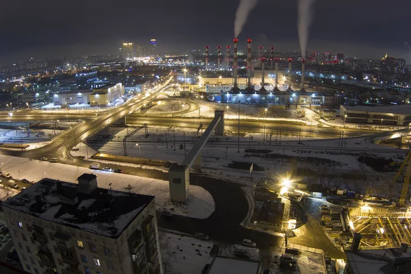 Vue de Moscou avec immeubles de grande hauteur — Photo