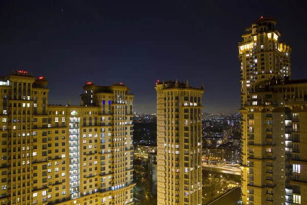 View of Moscow with high-rise buildings