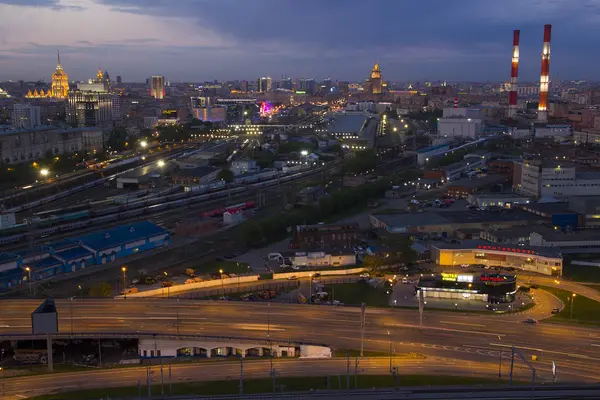 View of Moscow with high-rise buildings — Stock Photo, Image