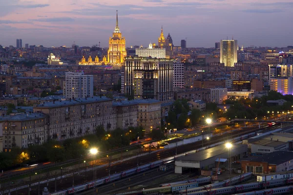 View of Moscow with high-rise buildings — Stock Photo, Image