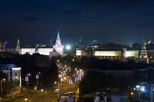 Pohled na město z vysoké budovy — Stock fotografie