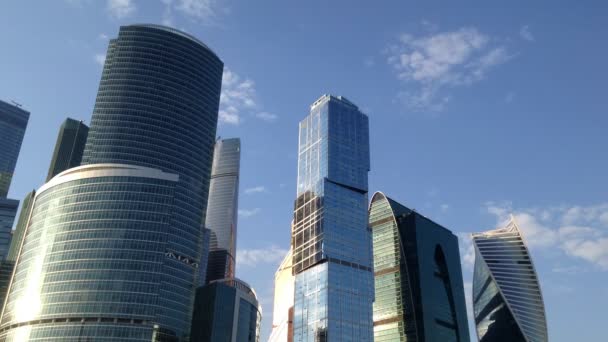 Vista de Moscú desde el techo de un edificio de varios pisos — Vídeos de Stock