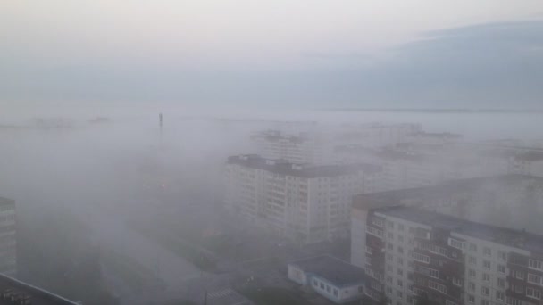 Vista de Moscou do telhado de um edifício de vários andares — Vídeo de Stock