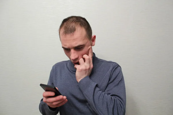 Man expressing different emotions — Stock Photo, Image