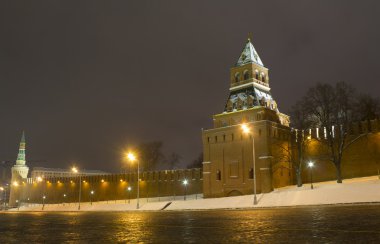 Kızıl Meydan, gece, Moskova, Rusya Federasyonu