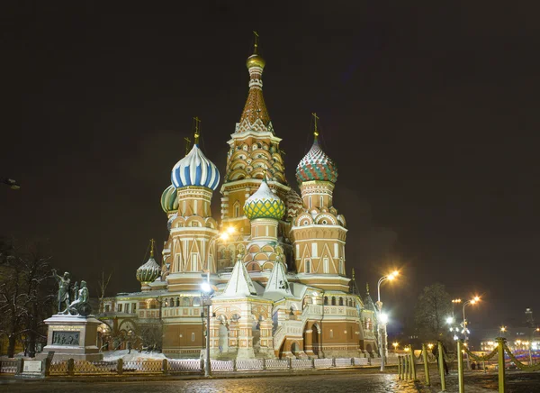 Roter Platz, Nacht, Moskau, Russland — Stockfoto